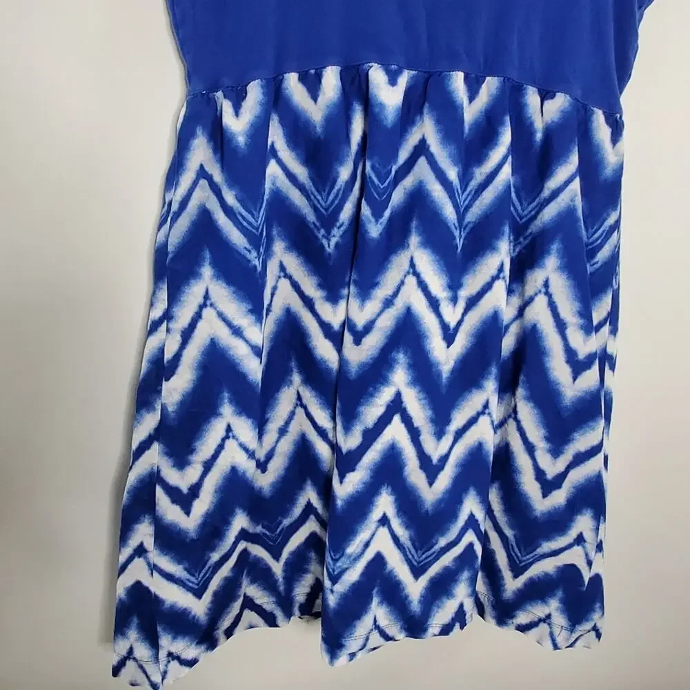 Gap Brand Blue & White lined midi  tank dress Size XXL - Picture 4 of 7